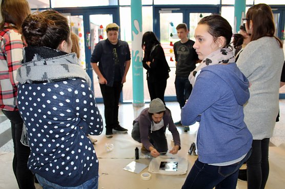 Graffiti-Workshops in der &Ouml;stertalschule (Foto: Karl-Heinz Herrmann)