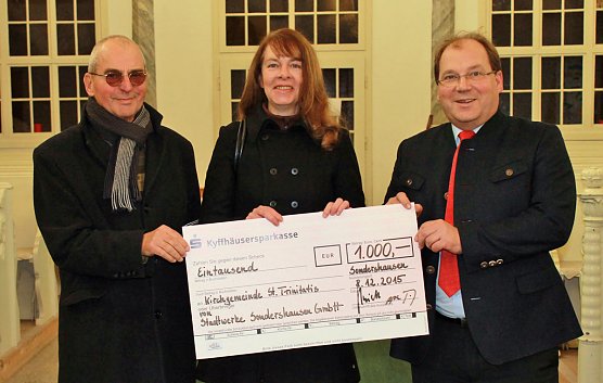 Kirchgemeinde St. Trinitatis wird unterst&uuml;tzt (Foto: Stadtwerke Sondershausen)