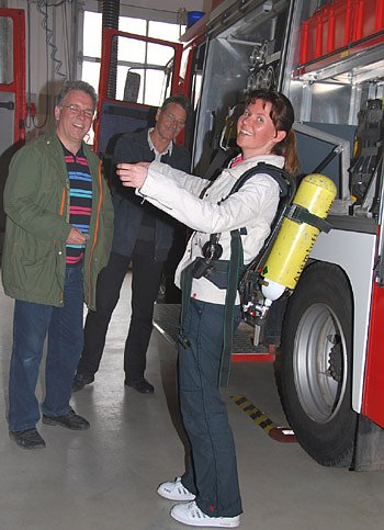 Bei der Feuerwehr Artern (Foto: CDU Artern)