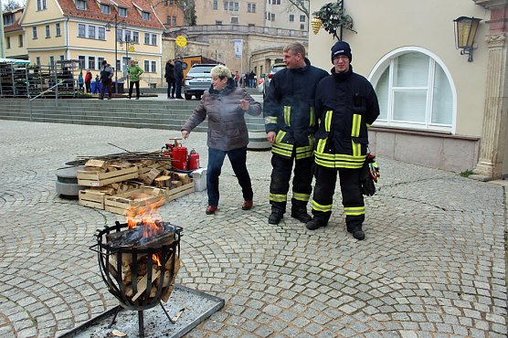 Ostermarkt mit Weihnachtswetter? (Foto: Karl-Heinz Herrmann)