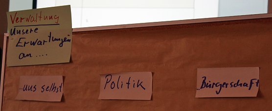 &Uuml;ber Leitbild diskutiert (Foto: Karl-Heinz Herrmann)