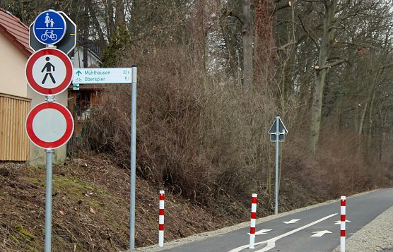 Benutzung noch auf eigene Gefahr! (Foto: Karl-Heinz Herrmann) Benutzung noch auf eigene Gefahr! (Foto: Karl-Heinz Herrmann)