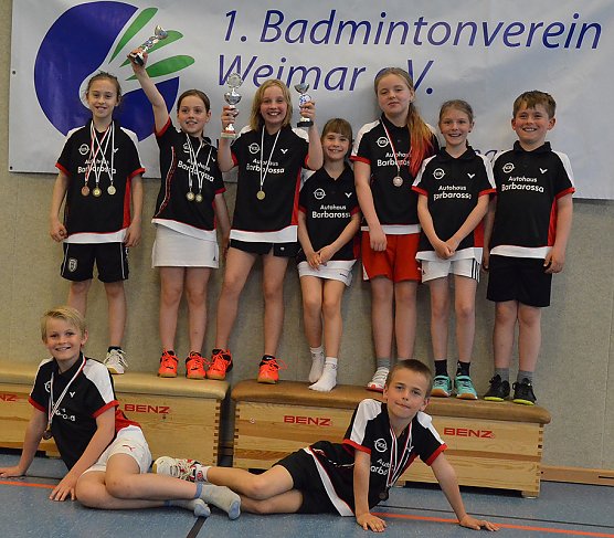 Da wurden die neuen Trikots mal w&uuml;rdig eingeweiht (Foto: Andreas Reich)