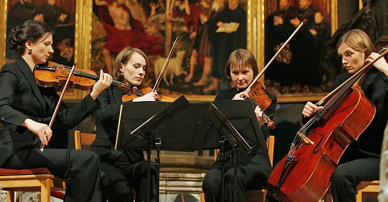 Klenke Quartett spielt (Foto: Th&uuml;ringer Landesmusikakademie Sondershausen)