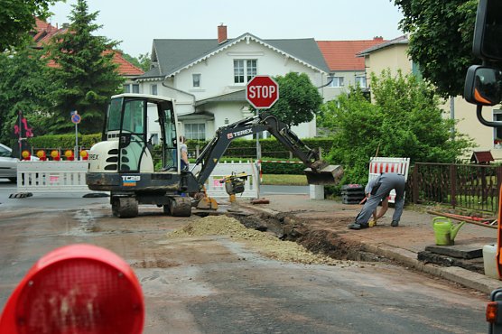 Havarie in der K&uuml;lz-Stra&szlig;e (Foto: Karl-Heinz Herrmann)