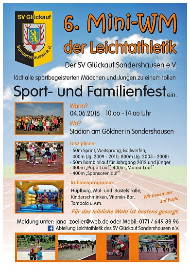 6. Mini-WM der Leichtathletik (Foto: Sv Gl&uuml;ckauf Sondershausen)