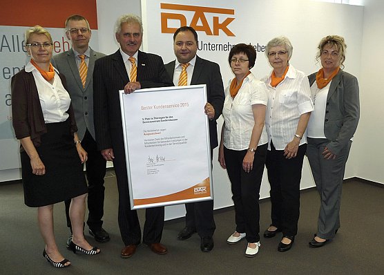 Top-Noten f&uuml;r die DAK-Gesundheit in Sondershausen (Foto: DAK)