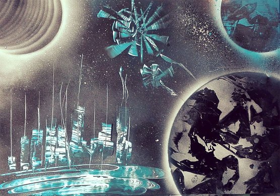 Airbrush in Ausstellung (Foto: Michael Pfrogner)