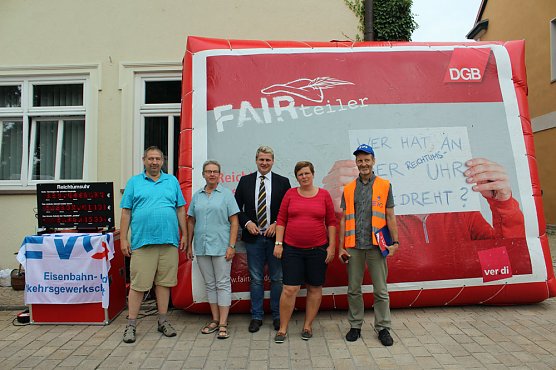 DGB informiert zur Frage Steuergerechtigkeit (Foto: Karl-Heinz Herrmann)