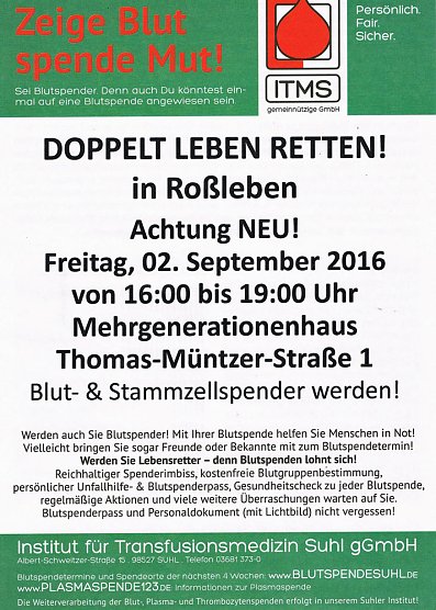 Blutspendetermine im Kreis (Foto: Privat) Blutspendetermine im Kreis (Foto: Privat)