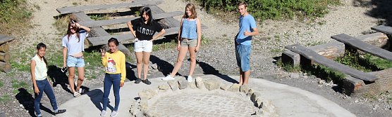 Internationales Workcamp auf der Feuerkuppe (Foto: Karl-Heinz Herrmann)