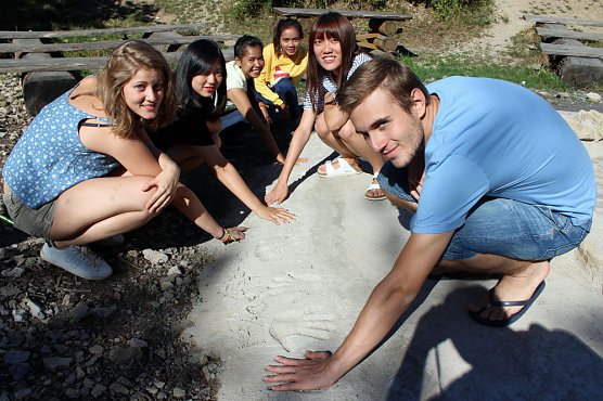Internationales Workcamp auf der Feuerkuppe (Foto: Karl-Heinz Herrmann)