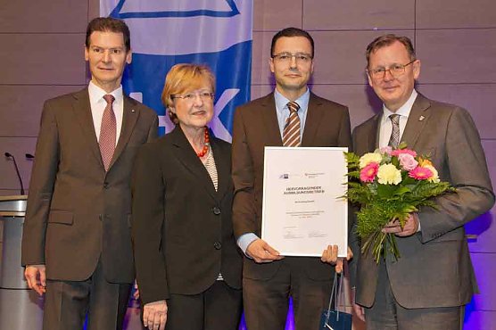 Hervorragender Ausbildungsbetrieb 2016 (Foto: IHK Erfurt)
