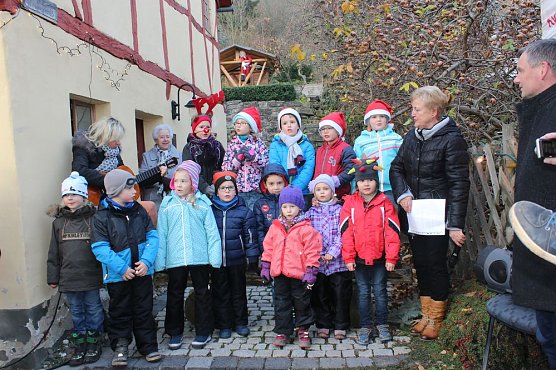 Der Weihnachtsmann kam nach Jechaburg (Foto: Karl-Heinz Herrmann)