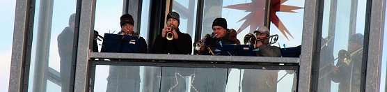 Weihnachtliche Posaunenkl&auml;nge an Heiligabend (Foto: Karl-Heinz Herrmann)