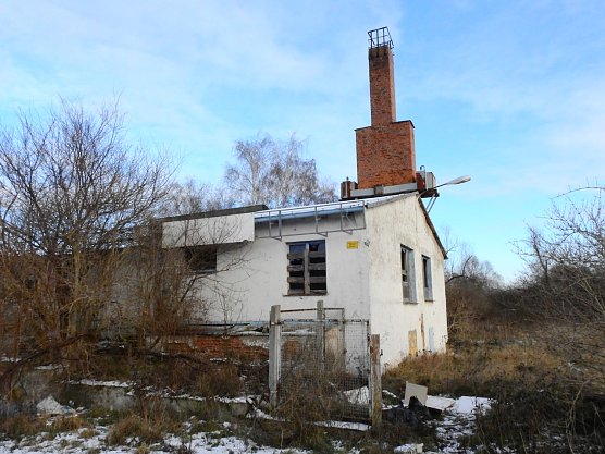 Peter Blei in den Ruinen der Schuhfabrik in Wiehe (Foto: Peter Blei)