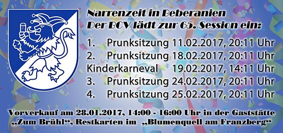 Seit 65 Jahren in Narrenhand, unser Blau-Weißes Bebraland (Foto: Kenneth Bol) Seit 65 Jahren in Narrenhand, unser Blau-Weißes Bebraland (Foto: Kenneth Bol)
