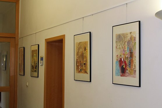 Syrischer Maler stellt in Sondershausen aus (Foto: Karl-Heinz Herrmann) Syrischer Maler stellt in Sondershausen aus (Foto: Karl-Heinz Herrmann)