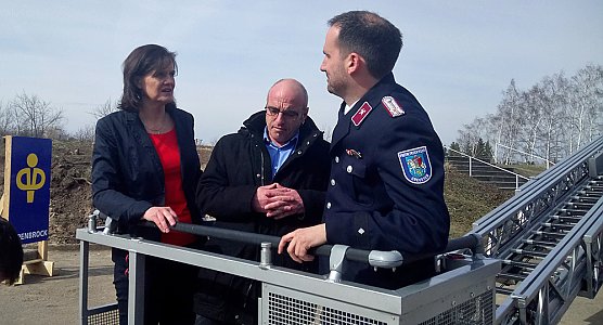 Bauland von oben besichtigt (Foto: Privat) Bauland von oben besichtigt (Foto: Privat)