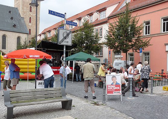 Wahlkampftour Die Linke Bodo Ramelow (Foto: Karl-Heinz Herrmann)
