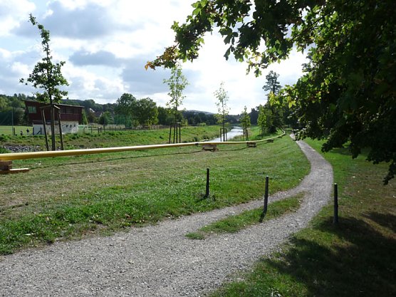 Gasleitung durch Schlosspark (Foto: Karl-Heinz Herrmann)