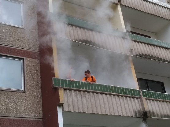 Zum Gl&uuml;ck nur &Uuml;bung (Foto: Privat)