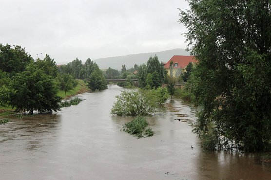 Pegel an der Wipper sprunghaft gestiegen (Foto: Karl-Heinz Herrmann)