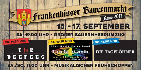 Veranstaltungsprogramm Frankenh&auml;user Bauernmarkt (Foto: Stadtmarketing Bad Frankenhausen)