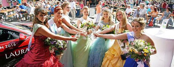 Weinprinzessin Shantel I. erwartet  (Foto: Werbering Sondershausen)