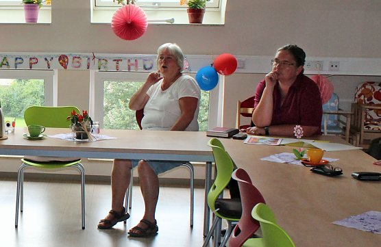 Staatssekret&auml;rin im Mehrgenerationenhaus (Foto: Karl-Heinz Herrmann)
