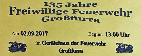 135 Jahre Feuerwehr Gro&szlig;furra (Foto: FFW Gro&szlig;furra)