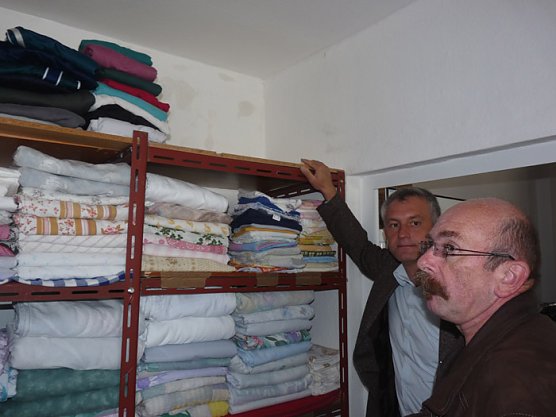 Besuch bei der Tafel (Foto: Karl-Heinz Herrmann)
