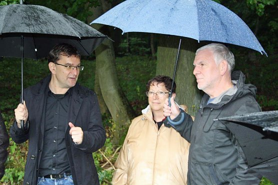 Staatssekret&auml;r besuchte das Naturschutzgro&szlig;projekt Hohe Schrecke (Foto: Matthias Golle)