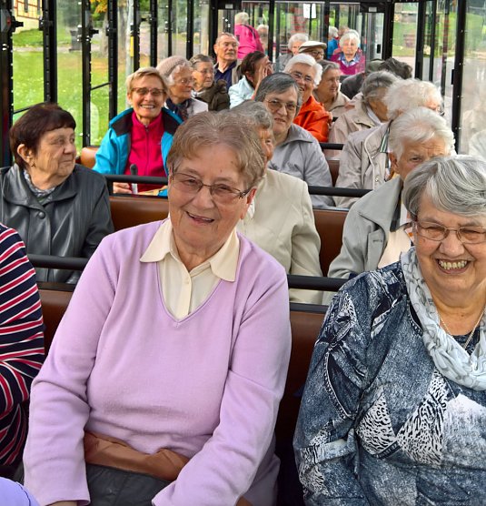 Mit Tschu Tschu Bahn durch die Stadt (Foto: Volkssolidarit&auml;t)