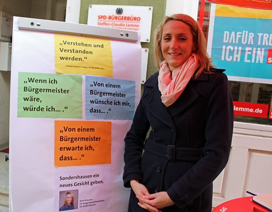 Die Neue stellt sich den B&uuml;rgern (Foto: Karl-Heinz Herrmann)