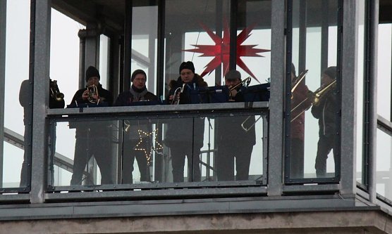 Heute wieder Turmblasen in Sondershausen (Foto: Karl-Heinz Herrmann) Heute wieder Turmblasen in Sondershausen (Foto: Karl-Heinz Herrmann)