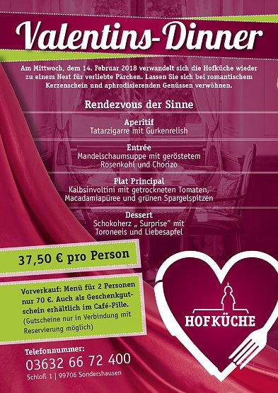 Ein schöner Brauch – Valentinstag in der Hofküche (Foto: Tobias Schneegans) Ein schöner Brauch – Valentinstag in der Hofküche (Foto: Tobias Schneegans)