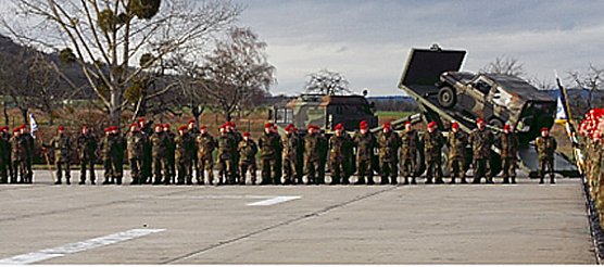 Paradeaufstellung auf dem Schlossplatz (Foto: Bundeswehr)