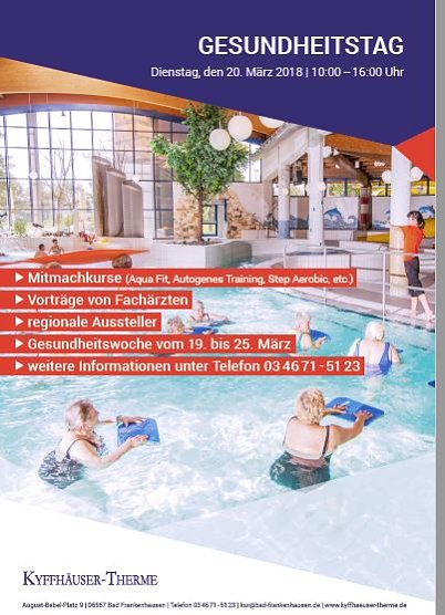 Gesundheitstag in der Kyffh&auml;user-Therme (Foto: Kyffh&auml;usertherme)
