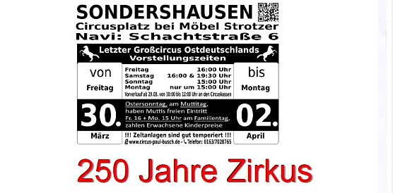 Der Zirkus kommt nach Sondershausen (Foto: Circus Busch) Der Zirkus kommt nach Sondershausen (Foto: Circus Busch)