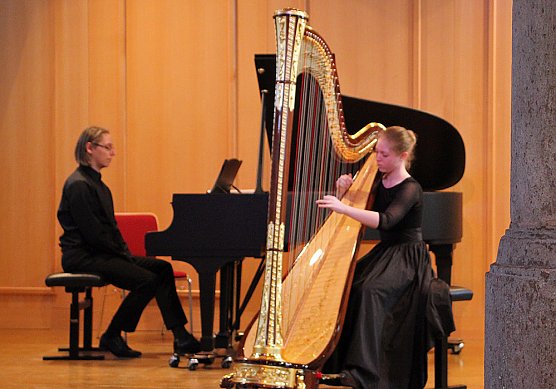 Harfenkl&auml;nge im Marstall (Foto: Karl-Heinz Herrmann)