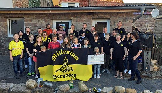 Ein "Held " zu Gast bei Freunden (Foto: Enrico Selk)