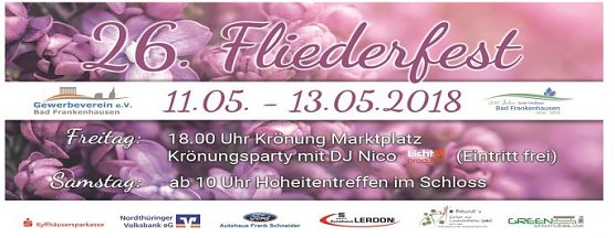 Programm Fliederfest (Foto: Stadtmarketing Bad Frankenhausen)