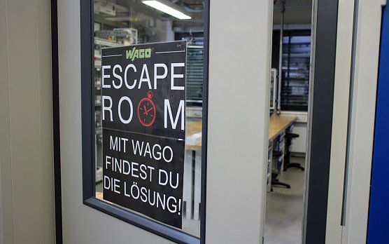 Technik-R&auml;tsel im WAGO Escape Room (Foto: Karl-Heinz Herrmann)