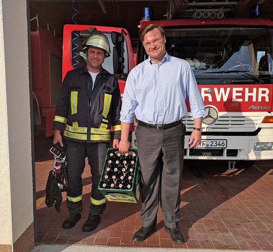 Dank an Feuerwehrleute (Foto: Stadt Sondershausen)