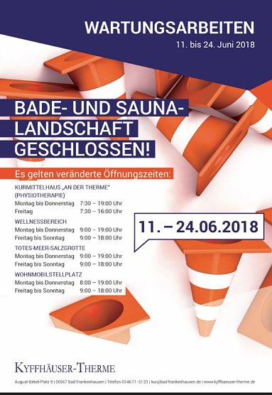 Wartungsarbeiten in der Kyffh&auml;user-Therme (Foto: Stadtmarketing Bad Frankenhausen)