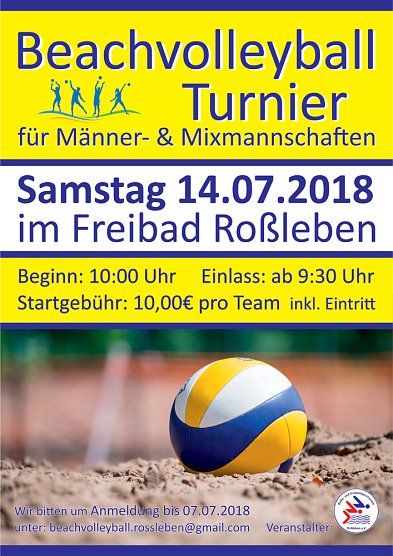 Beachvolleyballturnier in Ro&szlig;leben (Foto: Verein)