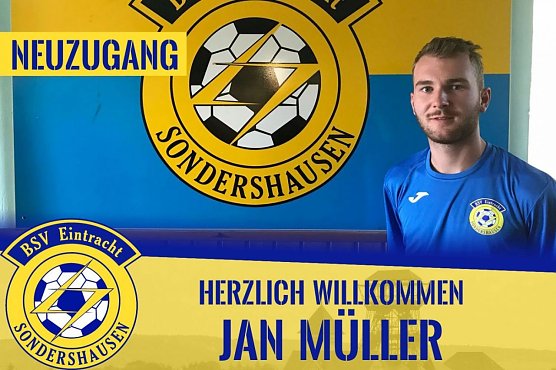 Jan M&uuml;ller � zweiter Neuzugang bei der Eintracht (Foto: BSV Eintracht Sondershausen)