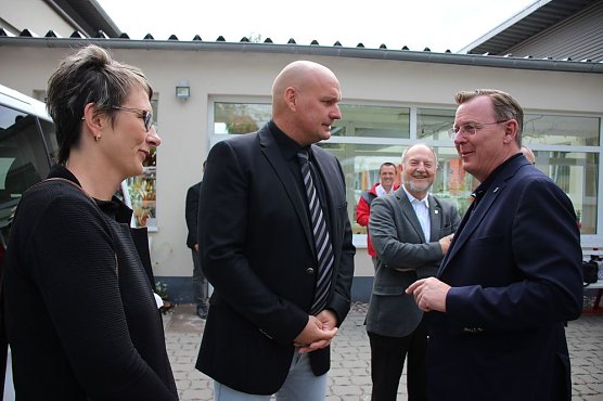 Auf Tour in Sondershausen beim DRK (Foto: Karl-Heinz Herrmann)
