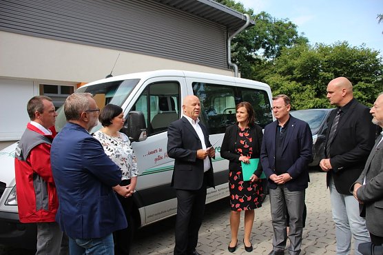 Auf Tour in Sondershausen beim DRK (Foto: Karl-Heinz Herrmann)